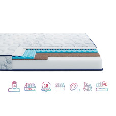 Матрац Highfoam Largo Slim Cocos NEW скрутка, розмір 70x150 см