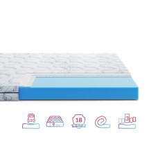Матрац Highfoam Largo Super Slim New скрутка, розмір 70x150 см
