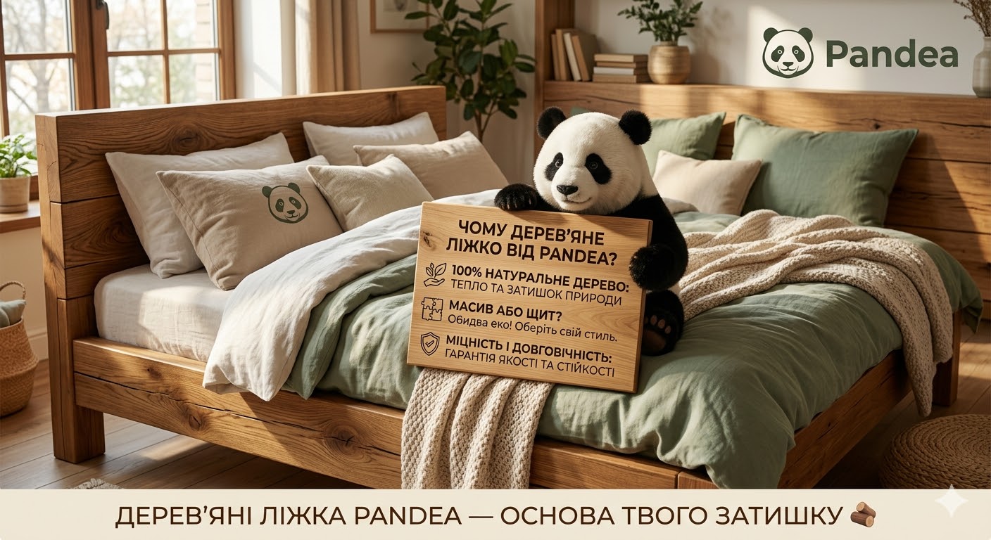 Чому варто купити дерев'яне ліжко Pandea