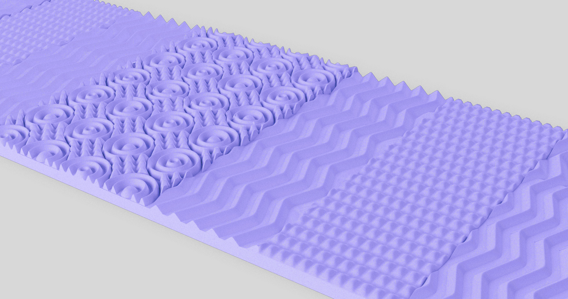 Seven-zone foam